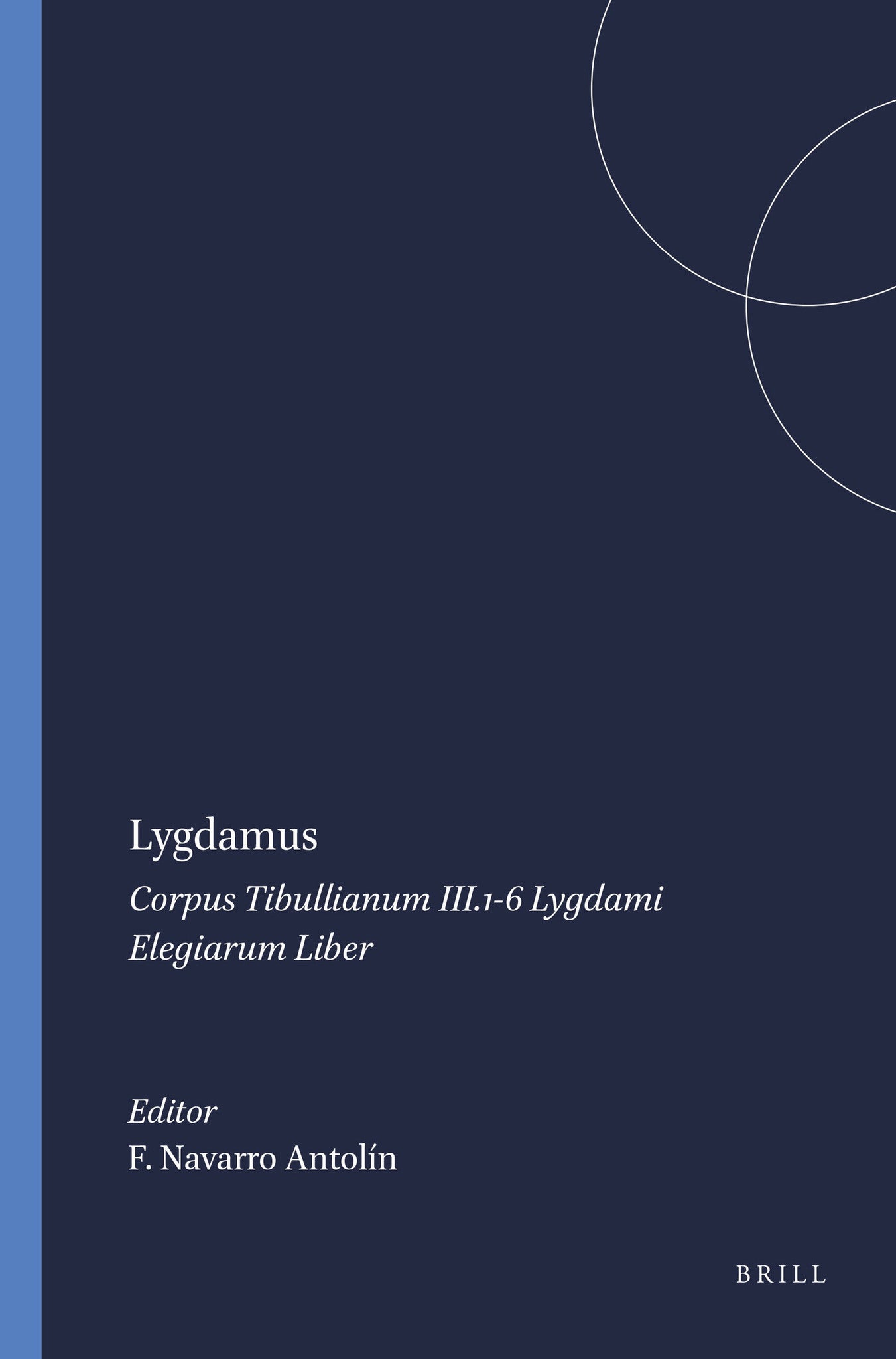 Cover image for Lygdamus ISBN 9789004102101